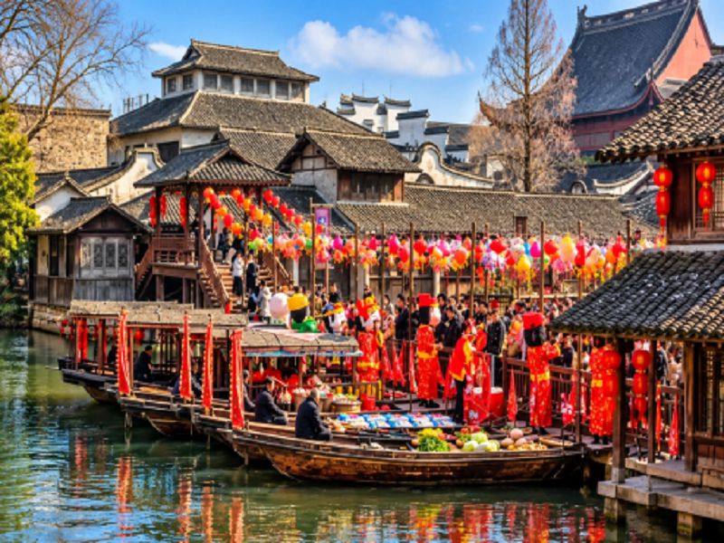 【福氣羊羊美豪江南過大年】浪漫烏鎮住一晚水墨紹興年味惠山古鎮文化交流考察6日(國航)