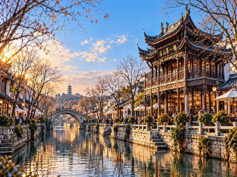 【暖冬江南浪漫烏鎮住一晚】水墨紹興烏鎮圍爐煮茶漫步西湖魔都上海文化交流考察6日(國航)